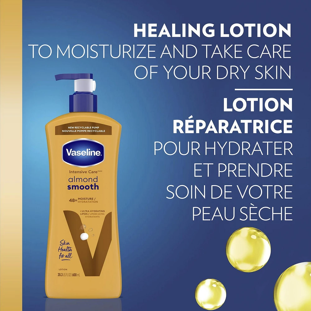Vaseline Intensive Care™ with 48H moisture + ultra hydrating lipids Almond Smooth Body Lotion, 600ml Body Lotion