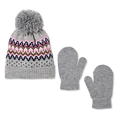 George Toddler Girls' Beanie 2-Piece Set Sizes 2T-5T