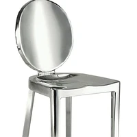 Dot dining chair in shiny chrome finish