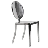 Dot dining chair in shiny chrome finish