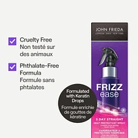 John Frieda Frizz Ease 3-Day Straight Flat Iron Spray, Heat Protectant Spray | 105 mL