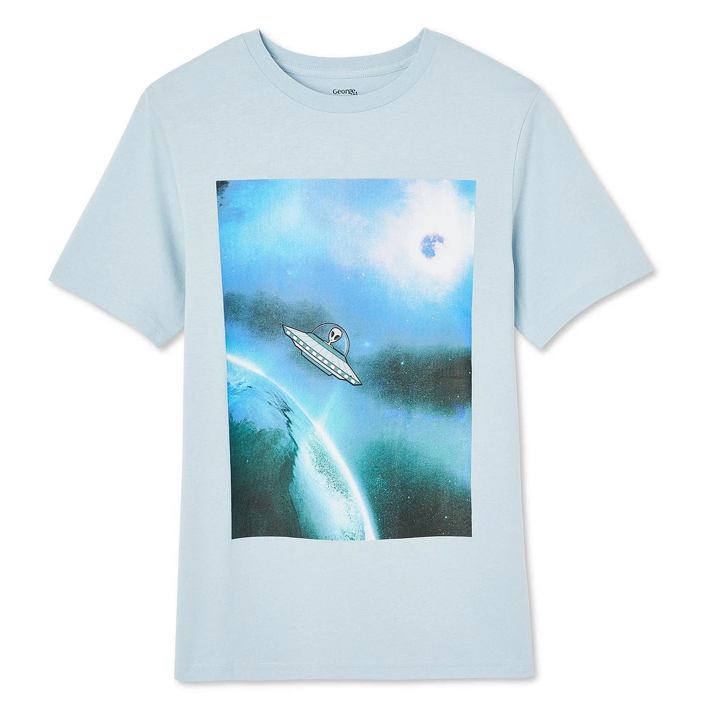 T-shirt avec imprimé graphique George pour garçons Tailles TP–TG