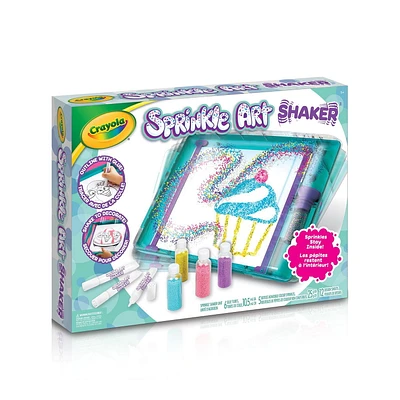 Crayola Sprinkle Art Shaker, Less mess sprinkle artwork