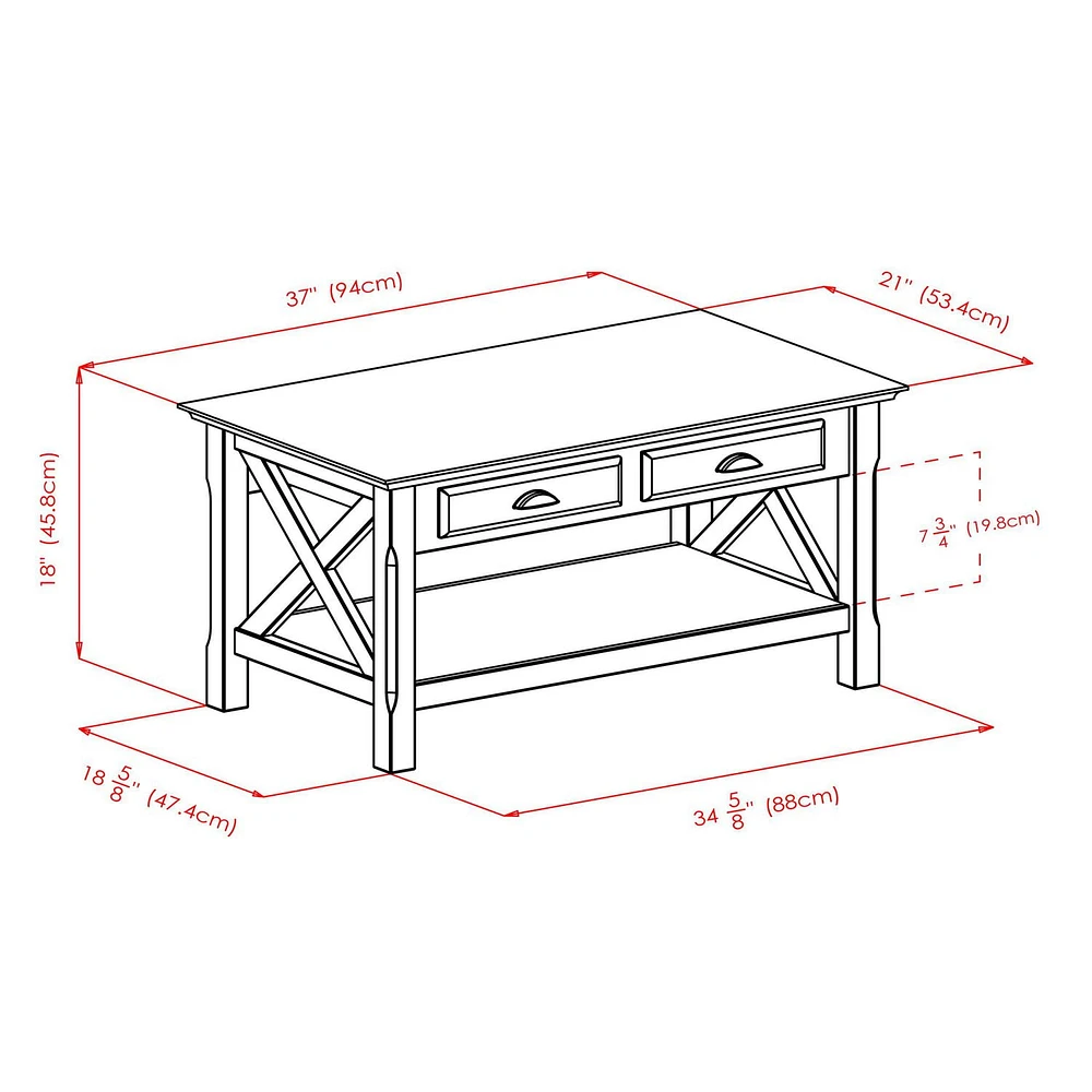 Winsome 40538 Xola Coffee Table