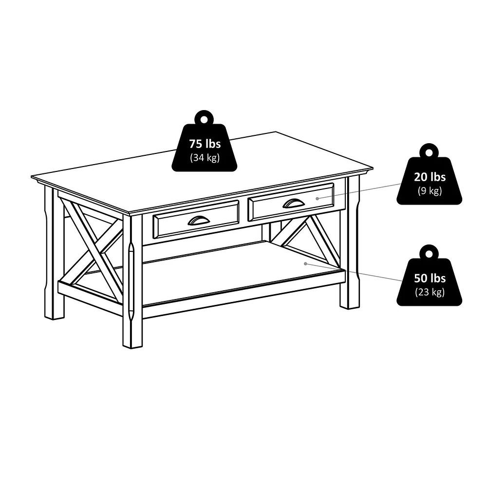 Winsome 40538 Xola Coffee Table