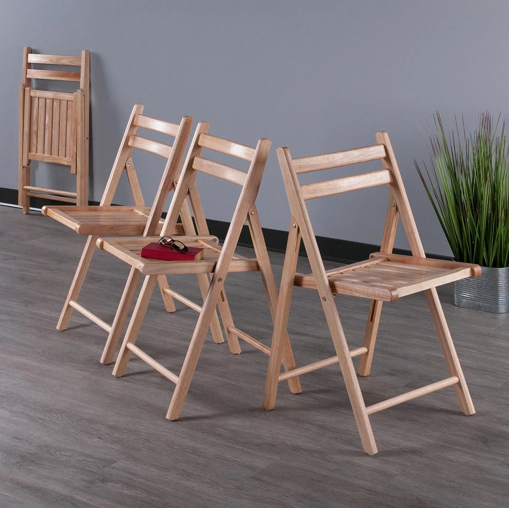 Robin 4pc Folding Chairs Natural