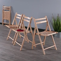 Robin 4pc Folding Chairs Natural