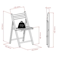 Robin 4pc Folding Chairs Natural