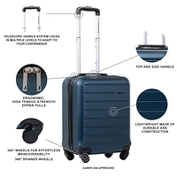 JetStream® Carry-On Hardside Luggage with 3 pieces packing cubes, Carry-On with 3 pck cubes