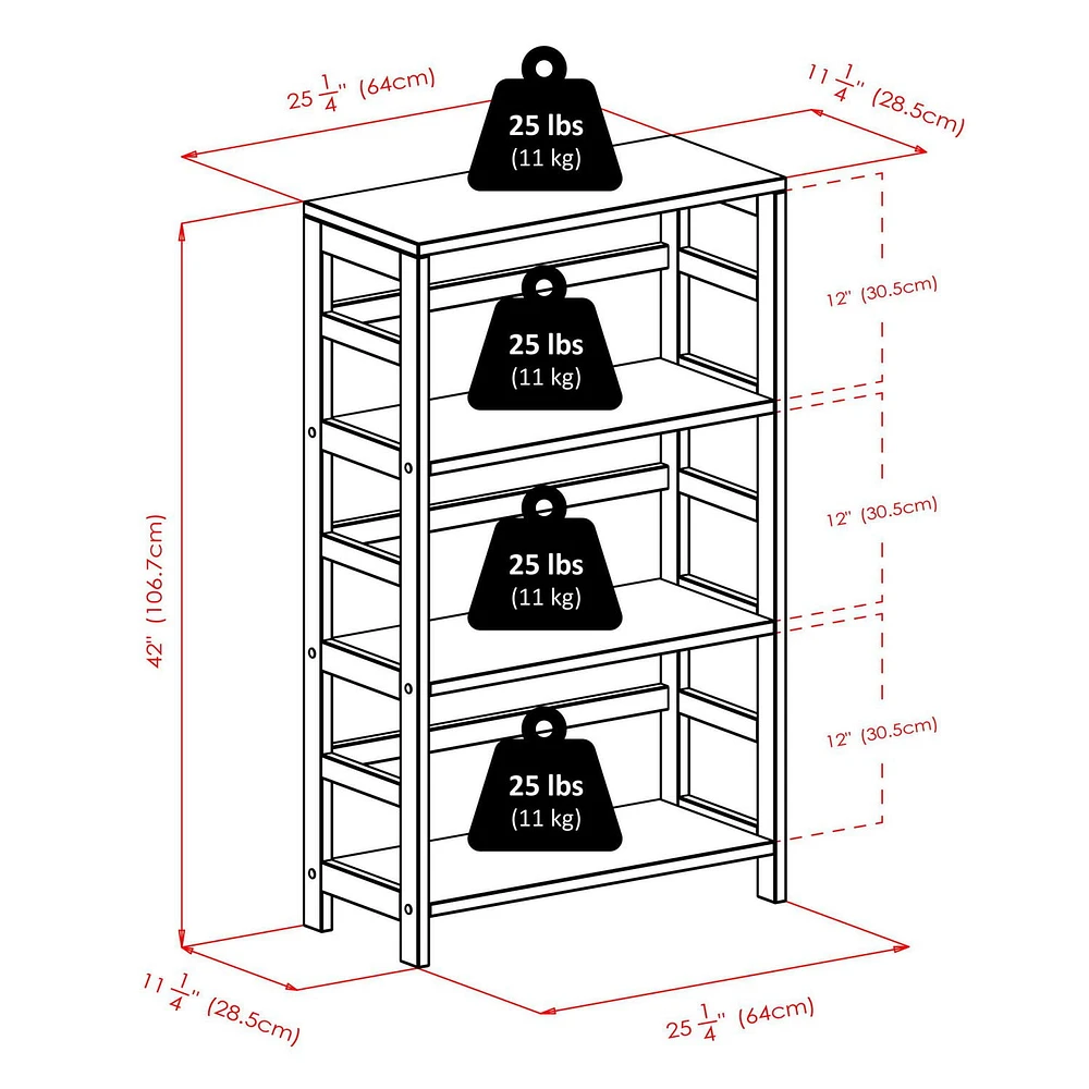 Winsome 7pc Leo Shelf with 6 Small Baskets, Item 92610