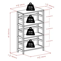 Winsome 7pc Leo Shelf with 6 Small Baskets, Item 92610