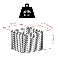 Winsome 7pc Leo Shelf with 6 Small Baskets, Item 92610