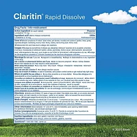 Claritin Rapid Dissolve Allergy Medicine - 24 Hour Non-Drowsy Allergy Medication, Loratadine Antihistamine Pills For Allergy Relief, 50 Tablets