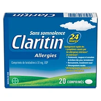 Claritin Allergy Medicine - 24 Hour Non-Drowsy Allergy Medication, Loratadine Antihistamine Pills For Allergy Relief, 20 Tablets