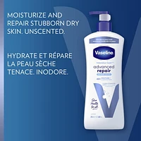 Vaseline Intensive Care™  48H Moisture + ultra hydrating lipids Advanced Repair Unscented Body Lotion, 600ml Body Lotion