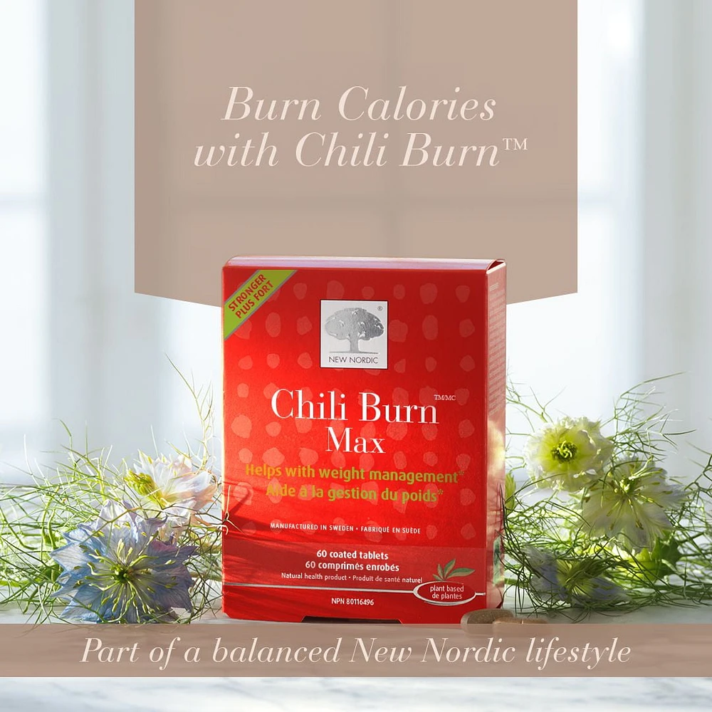 New Nordic Chili Burn Max - 60 tablets, Proven fat burner