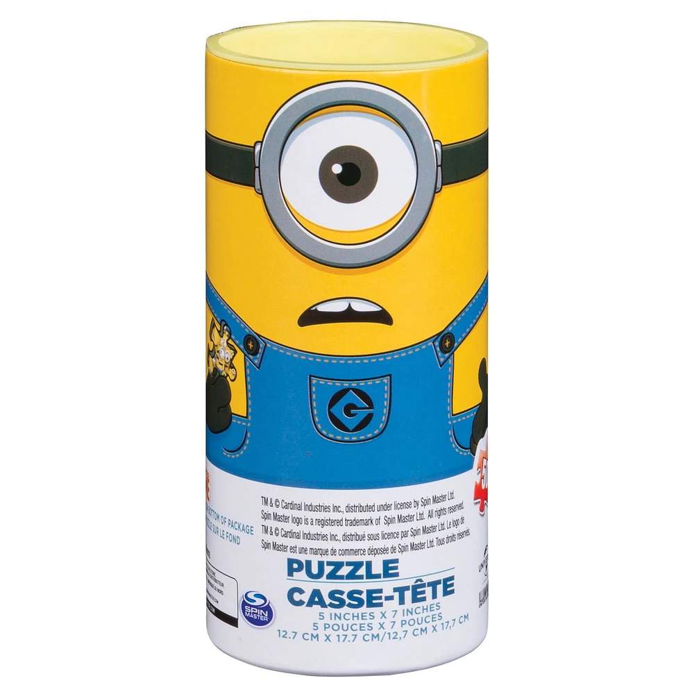 Minions Jigsaw Puzzle in Tube, for Families and Kids Ages 4 and up