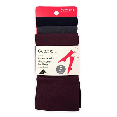 George Ladies 3pk Trouser Sock