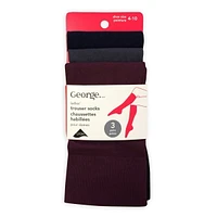 George Ladies 3pk Trouser Sock