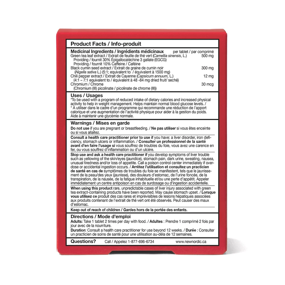 New Nordic Chili Burn Max - 60 tablets, Proven fat burner