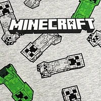Minecraft T-shirt à manches courtes avec logo pour garçon