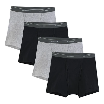 Fruit of the Loom Mens Trunk Briefs, 4-Pack