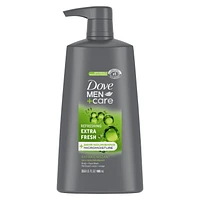 Dove Men+Care Extra Fresh with 24-Hour Nourishing Micromoisture Technology Body and Face Wash, 695 ml Body & Face Wash
