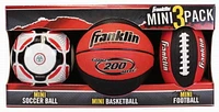 Franklin Sports 3 Pack Mini Ball Set