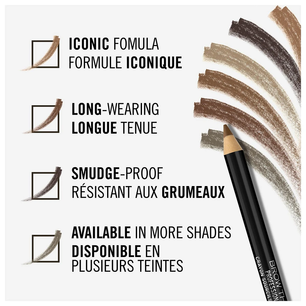 Rimmel Brow This Way Professional Pencil, stunning natural look, 2 in 1 brush & pencil, 100% Cruelty-Free