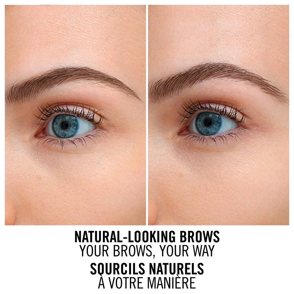 Rimmel Brow This Way Professional Pencil, stunning natural look, 2 in 1 brush & pencil, 100% Cruelty-Free