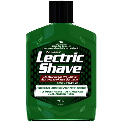 Soin Lectric Shave Régulier avec un complexe de thé vert Soin avant-rasage électrique