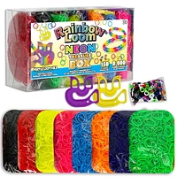 Rainbow Loom Treasure Box Neon, 8,000 Neon Rubber Bands