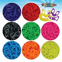 Rainbow Loom Treasure Box Neon, 8,000 Neon Rubber Bands