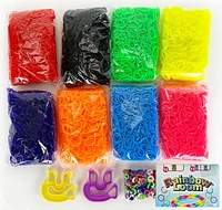 Rainbow Loom Treasure Box Neon, 8,000 Neon Rubber Bands