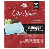 Old Spice Men's Bar Soap Swagger, 3.17oz (12 Bars)