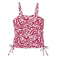 George Plus Women's Ruched Tankini, Sizes 1X-3X