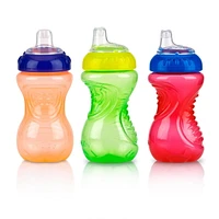 Nûby™ No-Spill™ Easy Grip™ Plastic Toddler Cups with Soft Silicone Spout