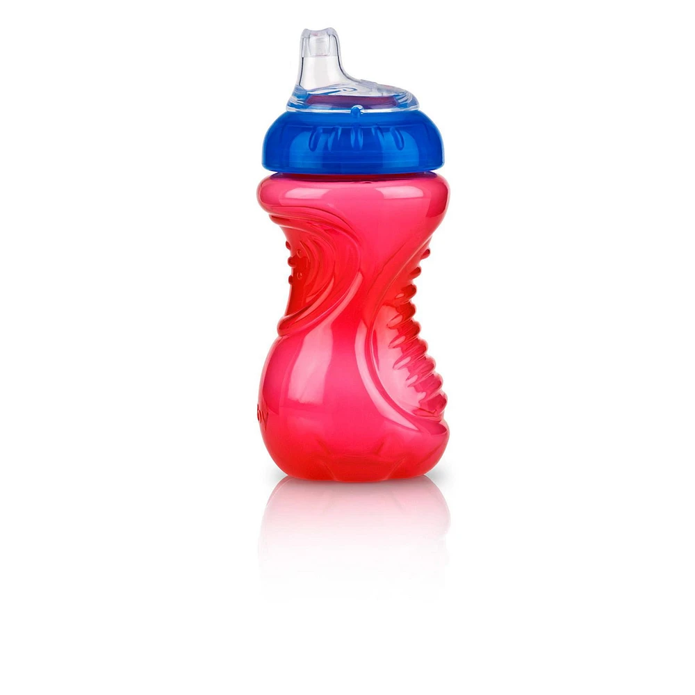 Nûby™ No-Spill™ Easy Grip™ Plastic Toddler Cups with Soft Silicone Spout