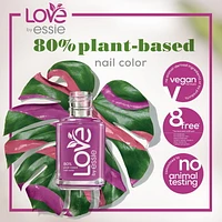 essie plant-based vegan nail polish, creamy finish, 8-free, playing in paradise, purple, 13.5ml, plant-based nail polish