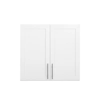 Prepac Elite Wall Cabinet with Panel Doors 12.75" D x 32" W x 30" H