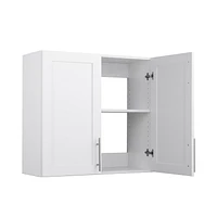 Prepac Elite Wall Cabinet with Panel Doors 12.75" D x 32" W x 30" H