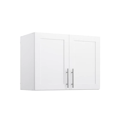 Prepac Elite Wall Cabinet with Panel Doors 16.75" D x 32" W x 24" H