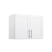 Prepac Elite Wall Cabinet with Panel Doors 16.75" D x 32" W x 24" H