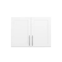 Prepac Elite Wall Cabinet with Panel Doors 16.75" D x 32" W x 24" H