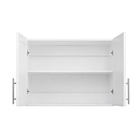 Prepac Elite Wall Cabinet with Panel Doors 16.75" D x 32" W x 24" H