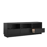 Prepac Simply Modern White 3 Drawer 70.25" W x 22" H x 16" D TV Stand