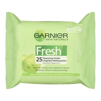 Garnier Skin Naturals Fresh Cleansing Cloths Face & Eyes, 25 pack