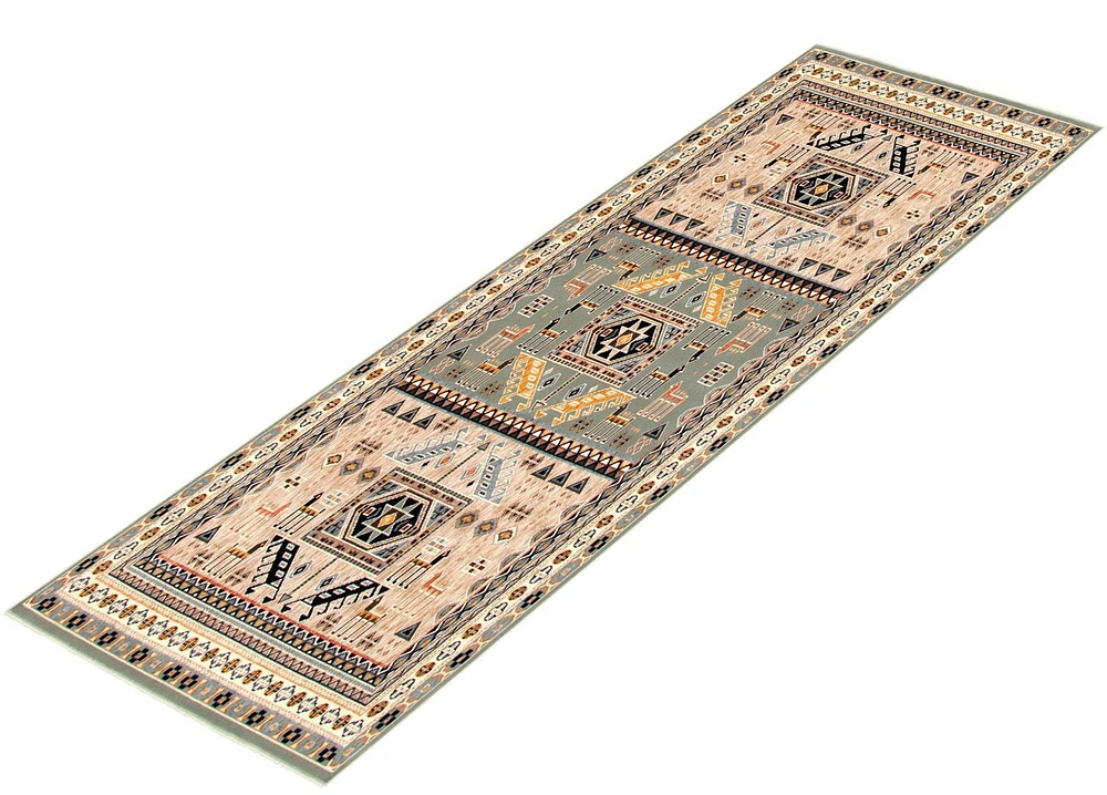 ECARPET Qashqai Teal Rug