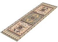 ECARPET Qashqai Teal Rug