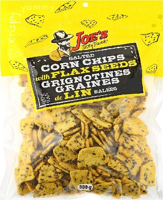 Salted Corn Chips with Flax Seeds, 300g